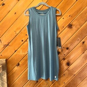 Free Country activewear sleeveless shift dress in sage steel NWT